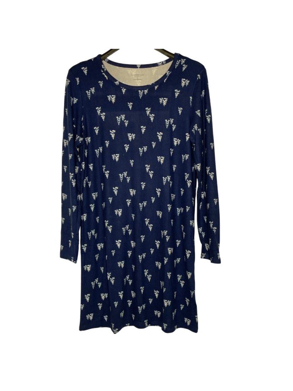 Charter Club Intimates Forest Stroll Pine Tree Winter Snow Nightgown Sz MED